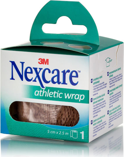 3M Nexcare Athletic Wrap Ελαστικός Αυτοσυγκρατούμενος Επίδεσμος 5cm x 2.5m Μπεζ