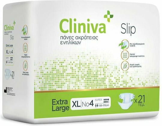 GEH Global Etiquette Hygiene Cliniva Slip Incontinence Diapers Medium 4x21pcs