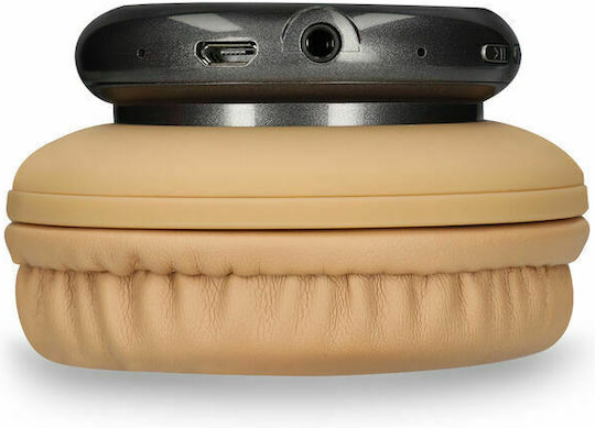 Ksix Retro 2 Wireless / Wired On Ear Headphones with Radio with 10 hours of Operation Brown