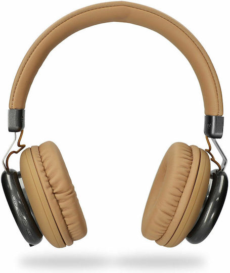 Ksix Retro 2 Wireless / Wired On Ear Headphones with Radio with 10 hours of Operation Brown