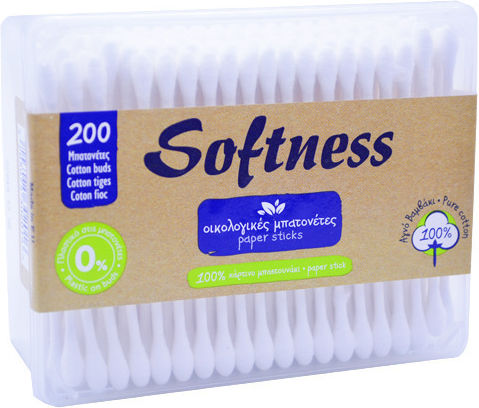 Softness Μπατονέτες Βιοδιασπώμενες 200τμχ