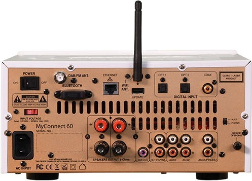 Advance Acoustic Ολοκληρωμένος Ενισχυτής Hi-Fi Stereo MyConnect 60 70W/4Ω 48W/8Ω Λευκός