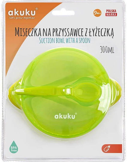 Akuku Μπωλ Με Κουτάλι Πράσινο
