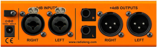 Radial EXTC-Stereo Ενεργό DI Box με Τροφοδοσία Ρεύματος