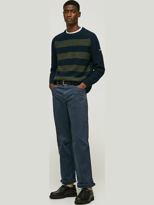 Trousers in Regular Fit Navy Blue