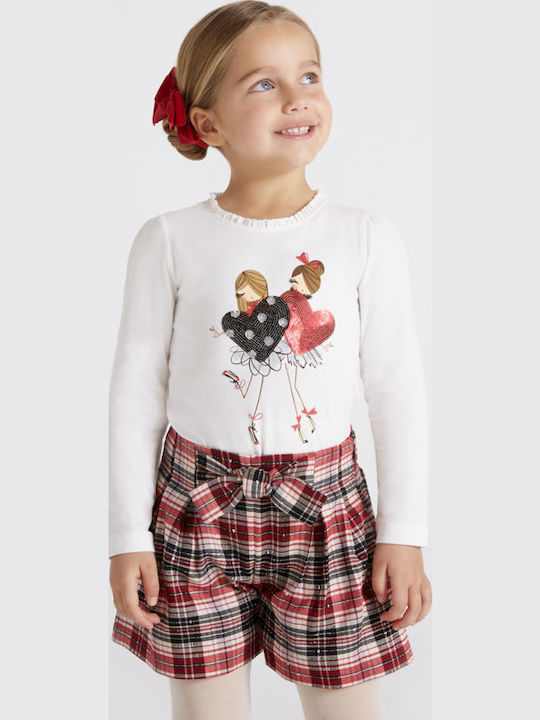 Kids' Shorts/Bermudas Fabric Burgundy