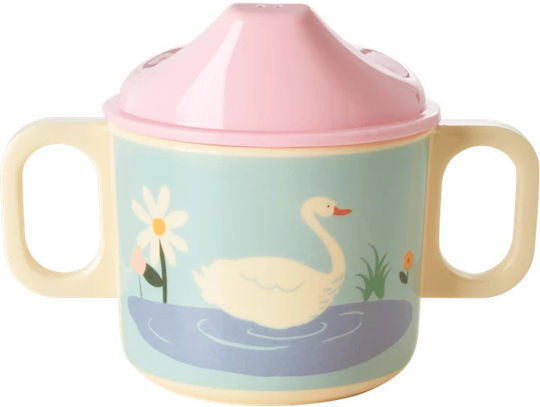 Rice Σετ Φαγητού Melamine Baby Dinner Giftbox από Μελαμίνη Ροζ 3τμχ