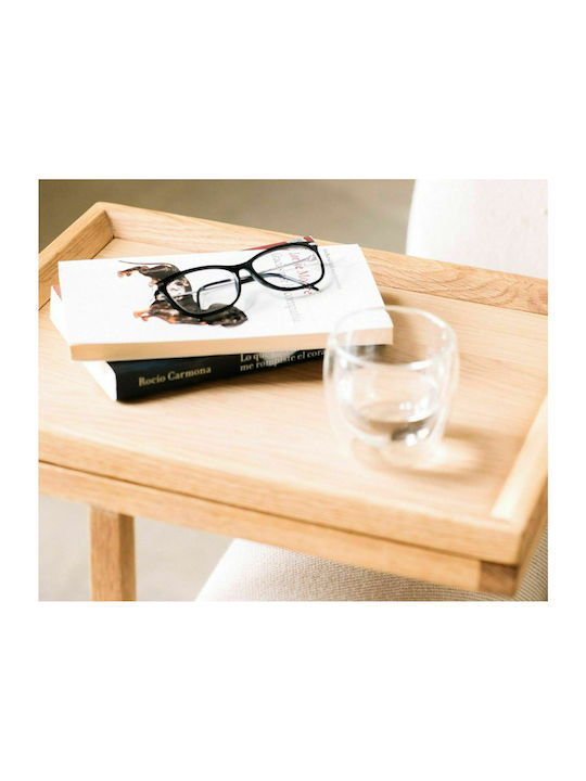 Quadratischer Beistelltisch aus Massivholz Braune M45xL35xH70cm