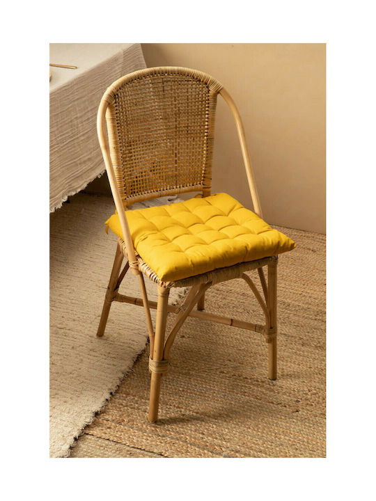 Calma House Μαξιλάρι Καρέκλας Κήπου Gavema Mustard 40x40εκ.