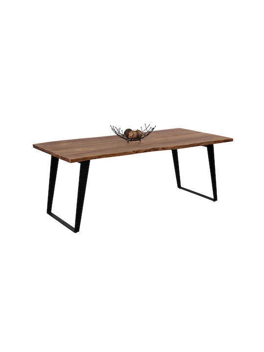Montana Table Dining Room from Solid Wood & Metal Acacia 160x90x78cm