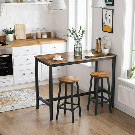 Scaune Bar Metal Negru 2buc 32x32x65buc