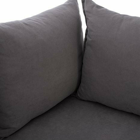 Monza Γωνιακός Καναπές με Δεξιά Γωνία Γκρι 265x195x98εκ.