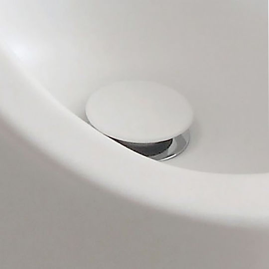 Flaminia Miniwash 40 Επικαθήμενος Νιπτήρας Κεραμικός 40x40x13cm Latte
