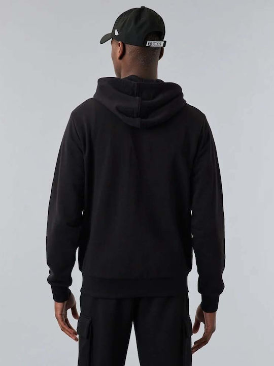 NBA Script Brooklyn Nets Cardigan with Black Hood