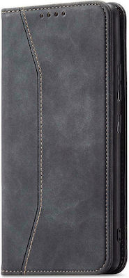 Hurtel Magnet Fancy Synthetic Leather Wallet Black (Galaxy S22+ 5G)