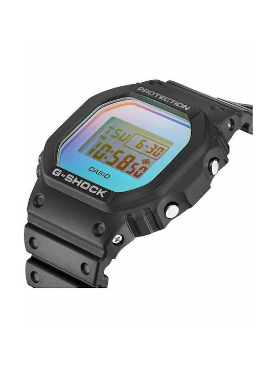 Casio G-Shock Digital Watch Chronograph Battery with Black Rubber Strap