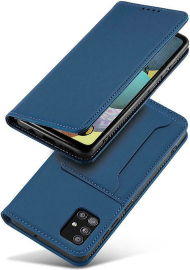 Hurtel Magnet Card Brieftasche Synthetisches Leder Blau (Redmi Note 11 / 11S 4G)