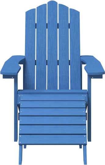 Set Camera De Zi Pentru Spații Exterioare Mici Adirondack 3 Piese Albastru Deschis