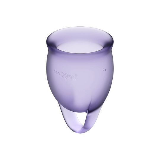 Satisfyer Feel Confident Set of Purple Menstrual Cups 15ml + 20ml Purple
