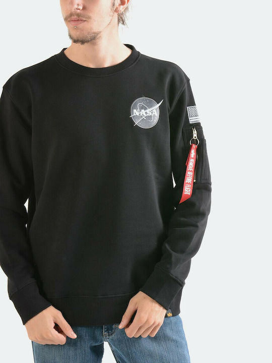 Alpha Industries Space Shuttle Ανδρικό Φούτερ Μαύρο