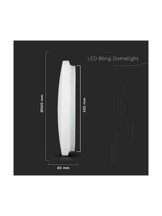 V-TAC Ceiling Mount Light 50cm White with Integrated LED