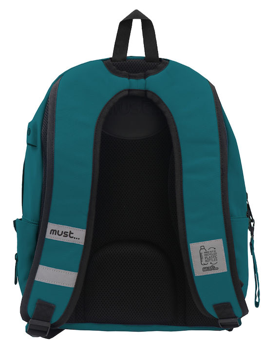 Must Monochrome Plus School Bag Backpack Junior High-High School in Green color