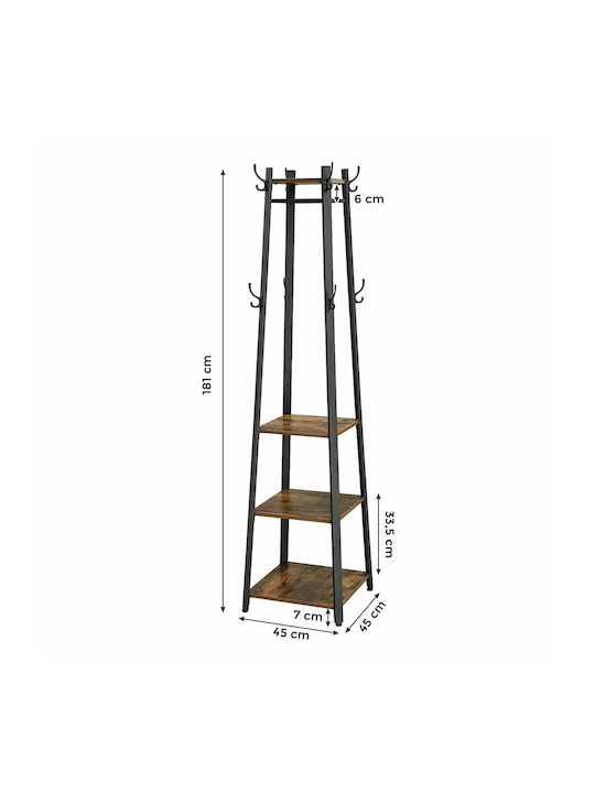 Eingangsmöbel mit Garderobe 45x45x181cm