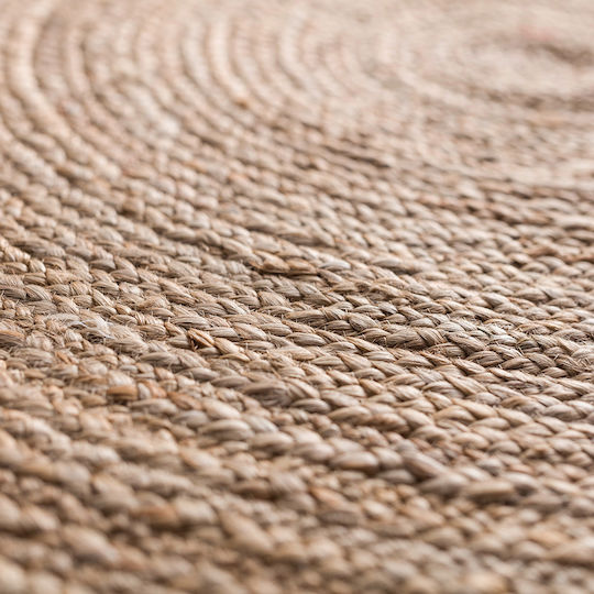 Gofis Home 258 Teppich Rund Sommer Korbweide Natural Rundo