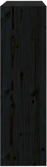 Bibliothek Schwarz 80x30x103,5cm