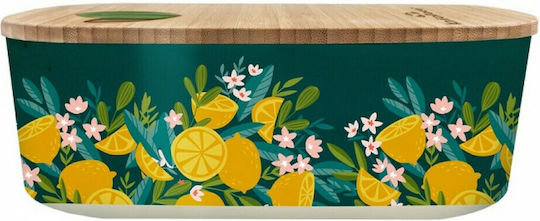 Chic Mic Bioloco Plant Lemons Lunchbox Kunststoff Grün 18x9.5cm 1Stück