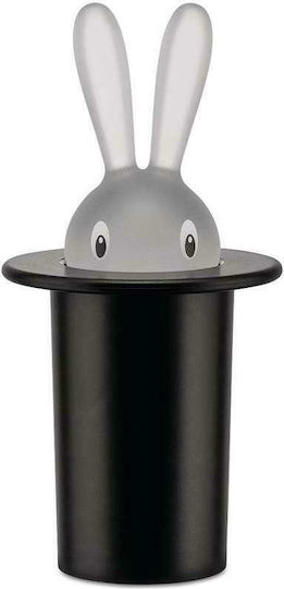 Alessi Alessi Zahnstocher-Etui Magic Bunny Kunststoff 7x7x14cm Schwarze