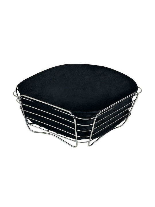 Kesper Bread Basket Metallic In Black Colour 26x26x11cm