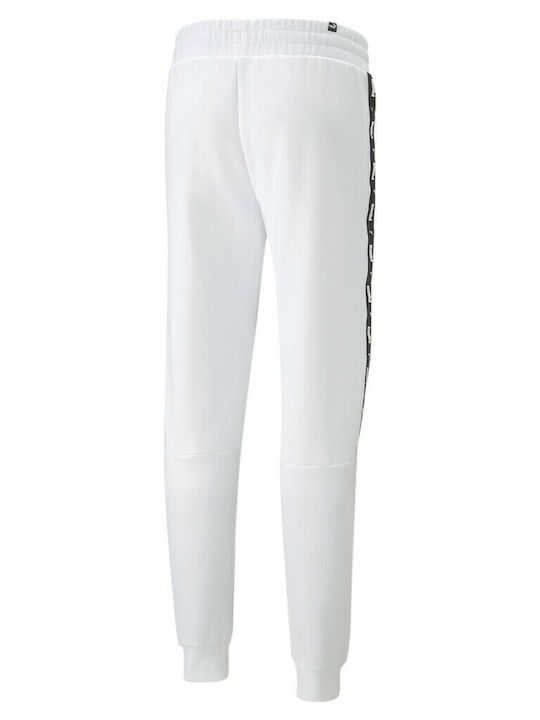 Ess+ Tape Sweatpants with Elastic White