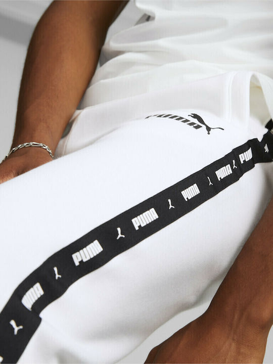 Ess+ Tape Sweatpants with Elastic White