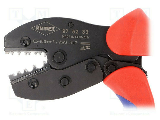Knipex Preciforce Πρέσα Ακροδεκτών Διατομής 0.5 - 10mm² PreciForce (Μήκος 220mm)