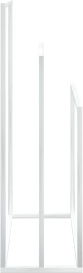 vidaXL Triple Floor Standing Bathroom Freestanding Coat Rack ​48x79cm White