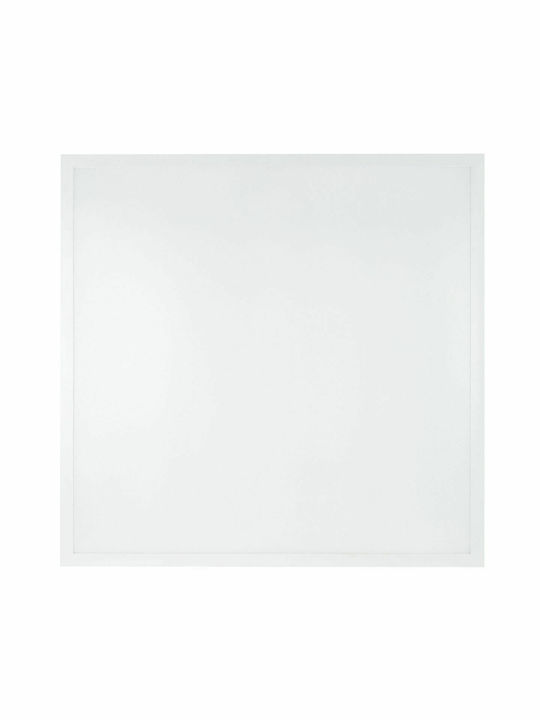 Elvhx Τετράγωνο Χωνευτό LED Panel 40W με Ψυχρό Λευκό Φως 6500K 59.5x59.5εκ.