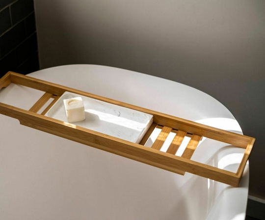Andrea House Ραφιέρα Μπανιέρας Bamboo 70x15x5cm