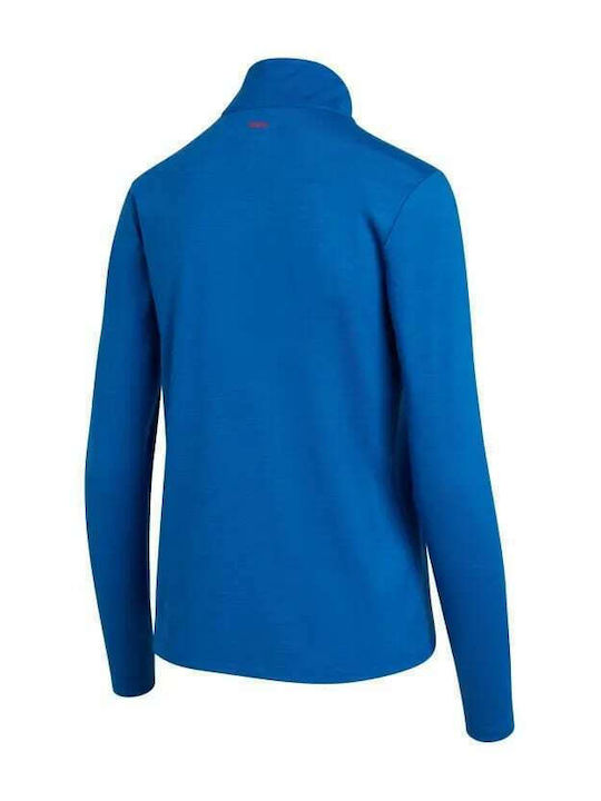 Saucony Solstice Women's Athletic Blouse Long Sleeve with Zipper Blue