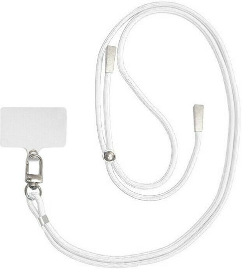 Borofone Cross Body Universal Λουράκι Λαιμού για Κινητά Λευκό