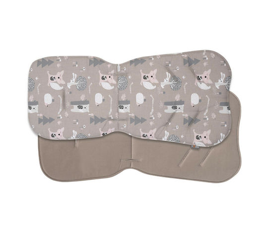 Tesoro (Baby) Stroller Seat Liner Double Sided Teddy 35x78cm Brown