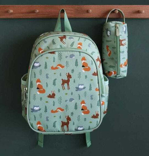 A Little Lovely Company Forest Friends Κασετίνα Βαρελάκι Πολύχρωμη