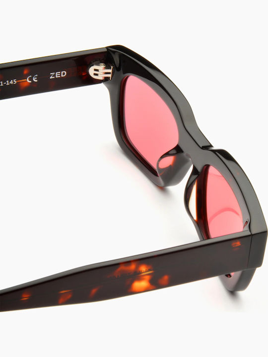 Zed Unisex Ochelari de soare cu Cadru Tortoise Acetate/Rose