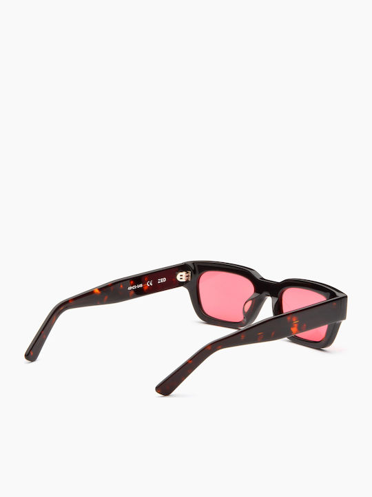 Zed Unisex Ochelari de soare cu Cadru Tortoise Acetate/Rose