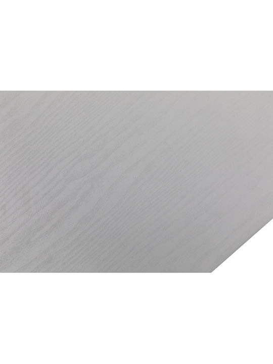 Γραφείο Formula Ξύλινο Λευκό με Μεταλλικά Πόδια 120x60x75εκ.