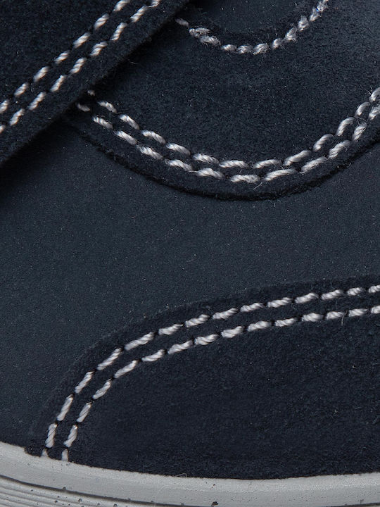 Παιδικά Sneakers High με Σκρατς Navy Μπλε