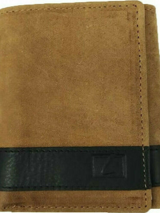 Leather Men's Wallet Classic with RFID Coffee Open