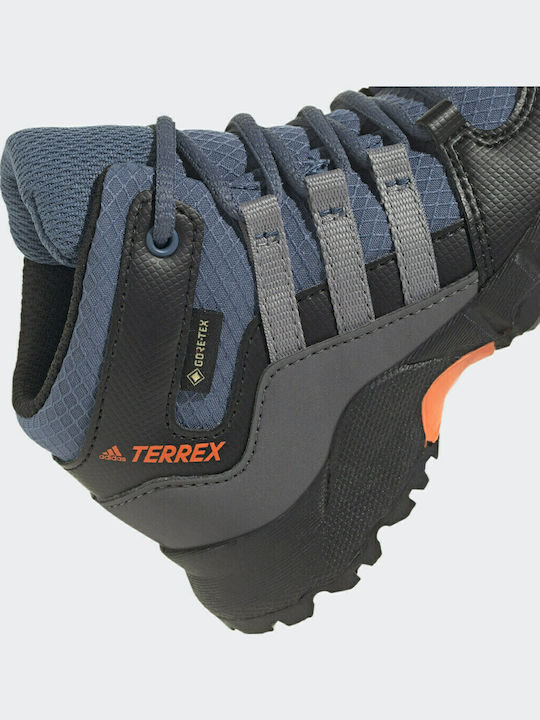Kids Waterproof Hiking Boots Terrex Mid Wonder Steel / Grey Three / Impact Orange