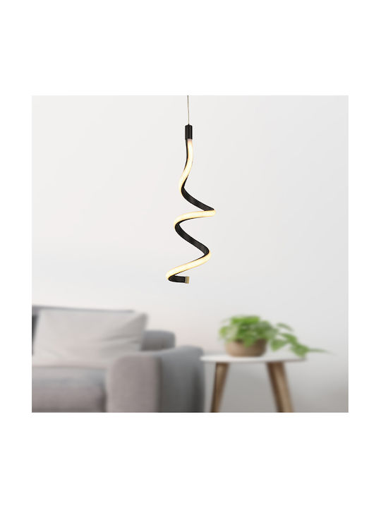 Megapap Aileen Pendant Light Black 12x12x80cm