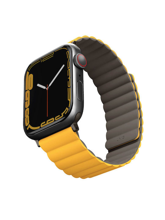Uniq Revix Λουράκι Σιλικόνης Mustard / Khaki (Apple Watch 42/44/45mm)